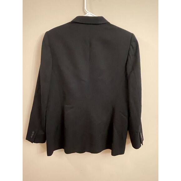 Vintage Pendleton Black 100% Virgin Wool Black Blazer Lined Size 12 Made in USA - Picture 5 of 5
